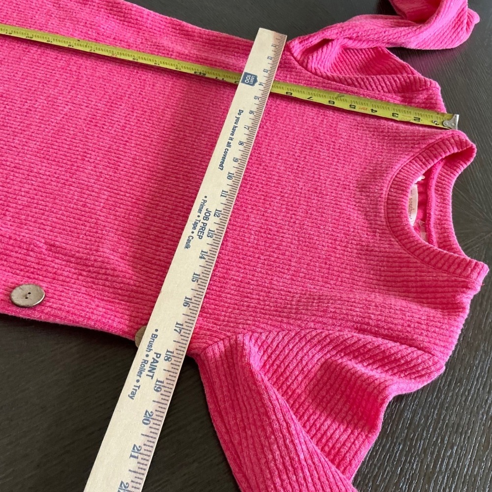 Simply Southern Pink Ribbed Knit Tunic Dress Side Button Small PINK-S - Picture 9 of 11